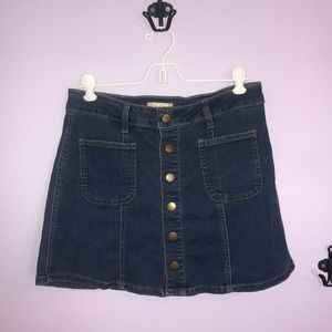 ALTAR'D STATE blue denim skirt